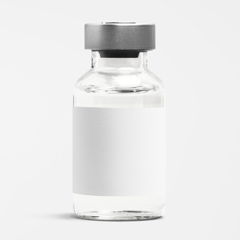Injection Bottle Glass Vial With Blank White Label 1024x1024